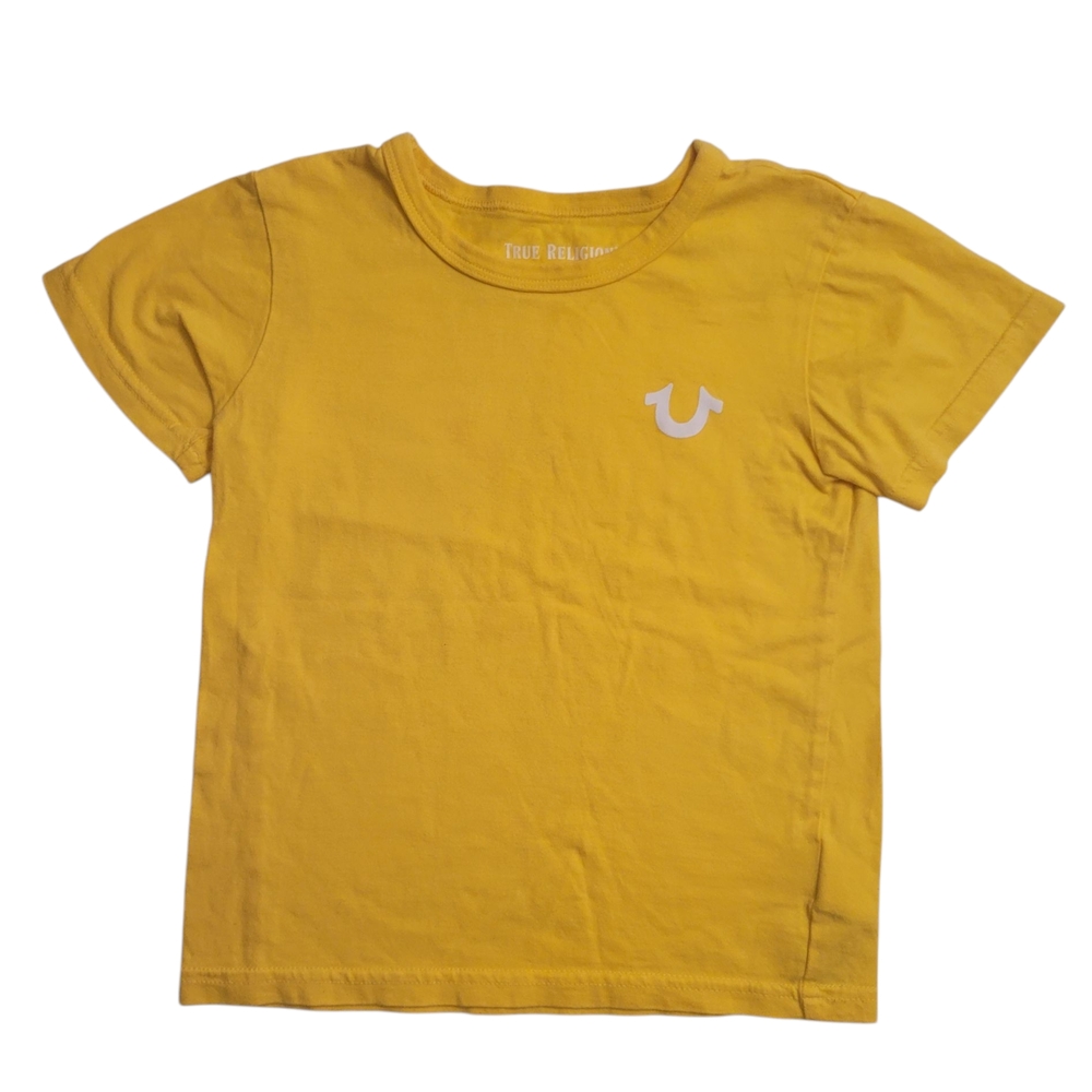True Religion Yellow Short Sleeve Tee
